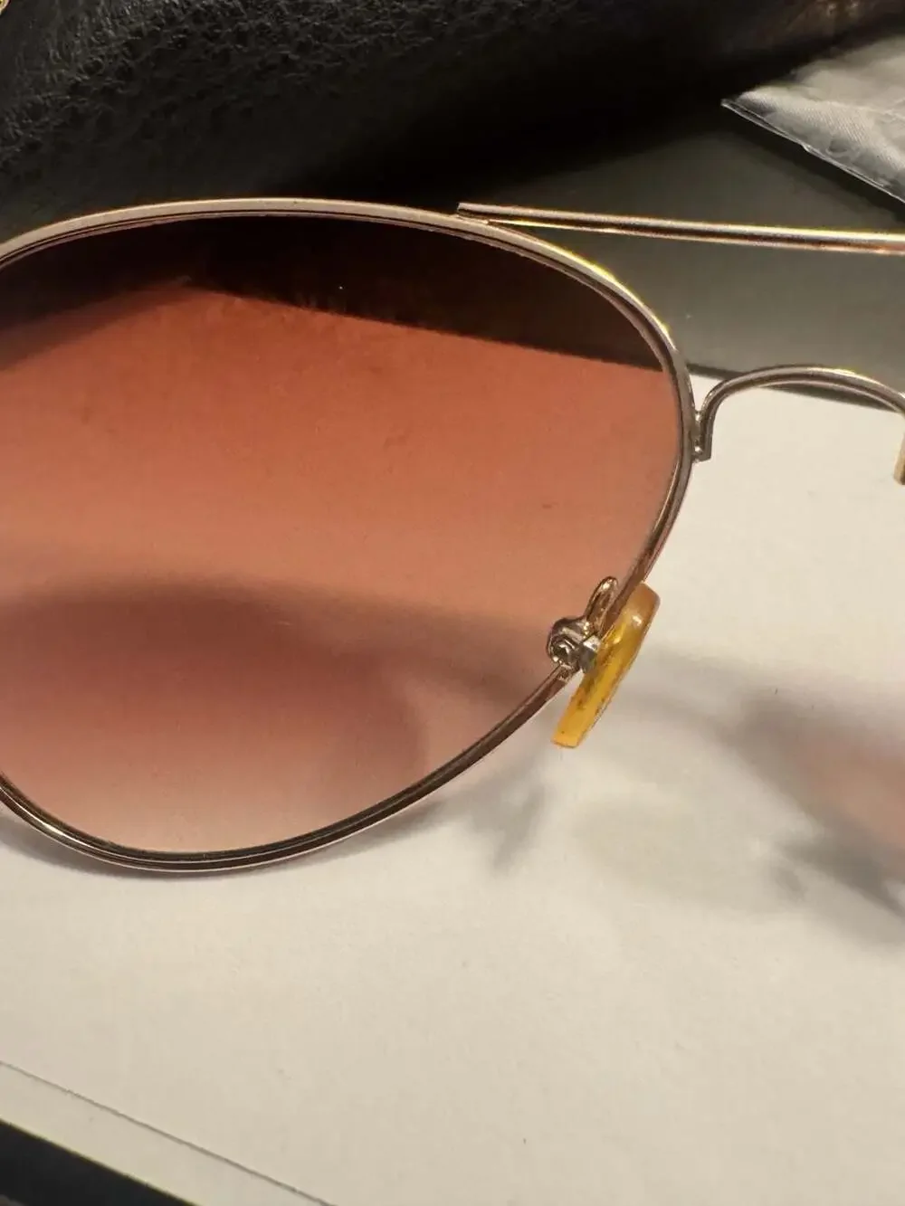 Ray-Ban RB3025 Aviator Metal Sunglasses Rose Gold Gradient Frames Only